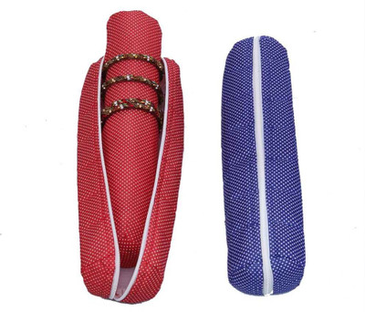 

Kuber Industries One Rod Bangle Jewellery Vanity Box(Red, Blue)