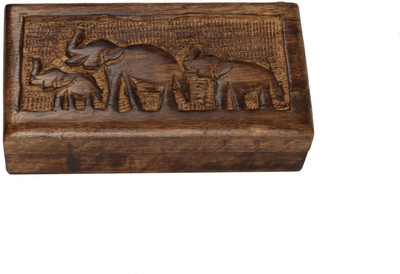 

Store Indya Wooden Trinket Jewellery Vanity Box(Brown)