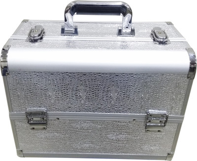 

Satisfaction Flora to store cosmetic items Vanity Box(Silver)