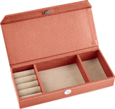 

Eco-Leatherette Travel Jewellery, Ring, Bangles Vanity Box(Multicolor)
