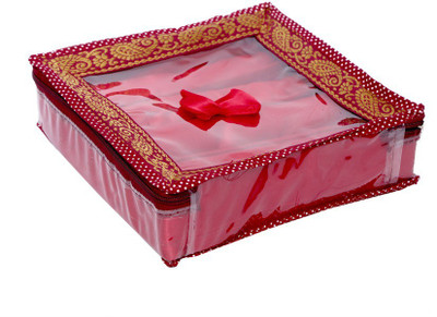 

Kuber Industries 4 Rod Brocade Bangle box (3 cm x 27 cm x 36 cm, 4 Rods, Maroon) Make Up Vanity Box(Maroon)