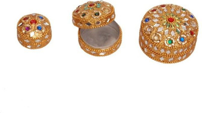 

Onlineshoppee Set of 3 Jewellery Box Vanity Box(Yellow)
