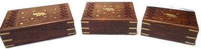 Desi Karigar Vanity box Jewellery Vanity Box(Brown)