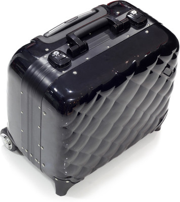 

PAC Vanity Bag - Two Side Two Tray Light & Mirror Trolley Makeup Vanity Box(Black)