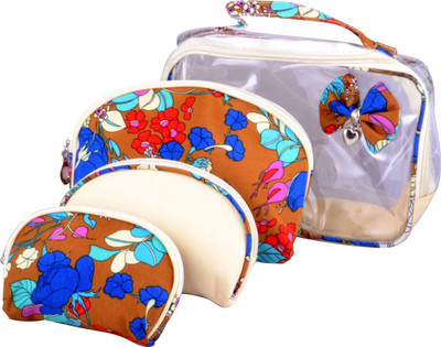 

Styler Designer Pouch Set of 4 Makeup Vanity Box(Multi Color)