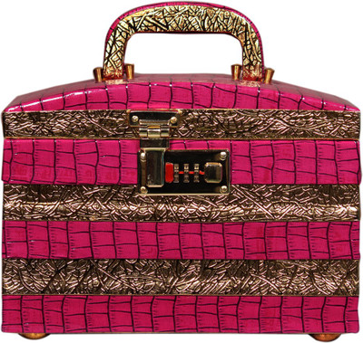 

Leather World Beautiful Jewellery box Vanity Box(Pink)