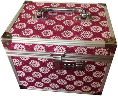 

Platinum Rani Flower Makeup, Jewellery Vanity Box(Pink)