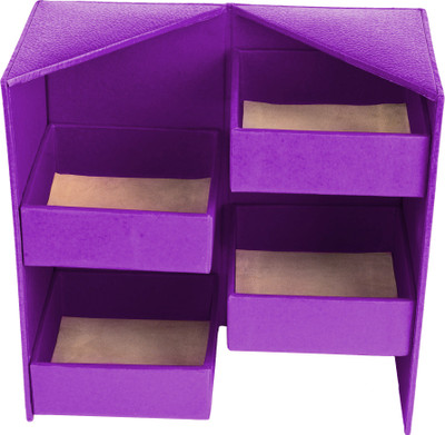 

Eco-Leatherette Almirah Jewellery Vanity Box(Purple)