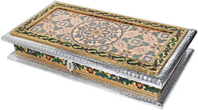 

DakshCraft Decorative Makeup and Jewellery Vanity Box(Silver)