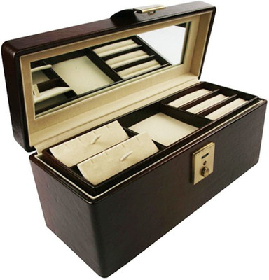 

Kaavya The Locker Friendly Jewellery Box Vanity Box(Brown)