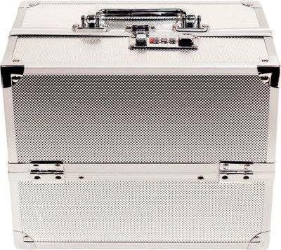

Bonanza Super Cosmetic & Makeup box Vanity Box(Silver)