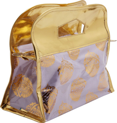 

Angel Quilts Makeup Transparent Vanity Box(Golden)