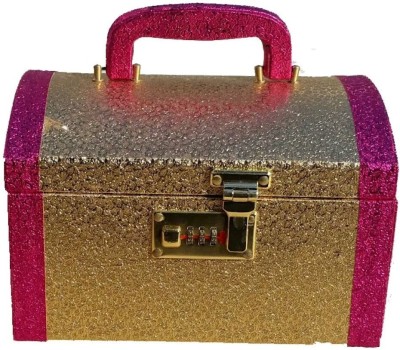 

Pride Star Palki to store cosmetics Vanity Box(golden)