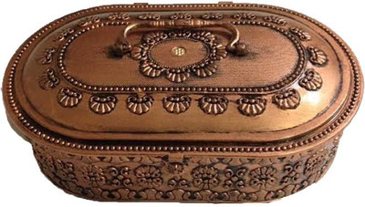 

Sogo Ovaljbc stores all types of jewellery, room decor, Storage And Daily Use Vanity Box(Copper)