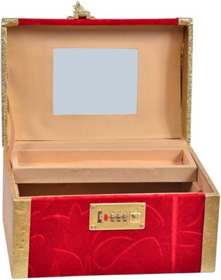 

RB Jewels Glory Makeup, Bangle Vanity Box(Golden, Red)