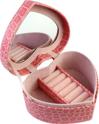 

BlushBees Blossom Rose Heart Shaped Organiser Vanity Box(Coral Pink)