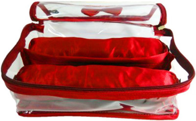 

Atorakushon 2 Rods Bangle box Jewellery Organiser Pouches Storage Case Vanity Box(Maroon)