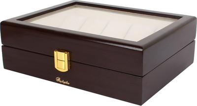 

Richpiks Wooden Polished See Thru Jewellery Watch Case Watch and Jewellery Purpose Vanity Box(coffee)