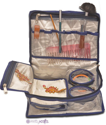 

Pretty Krafts P116_Blue Easy for Travel Use Vanity Box(Blue)
