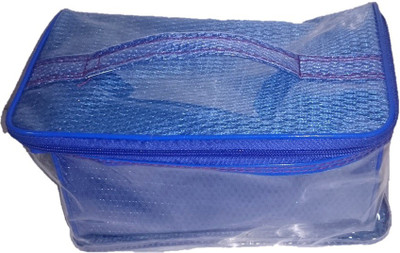 

Addyz Set of Three Vanity Toiletry Organizer Makeup storage jewellery Vanity Box(Blue)