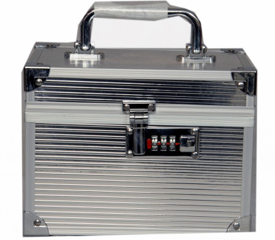

Bonanza Makeup & Makeup box Vanity Box(Silver)