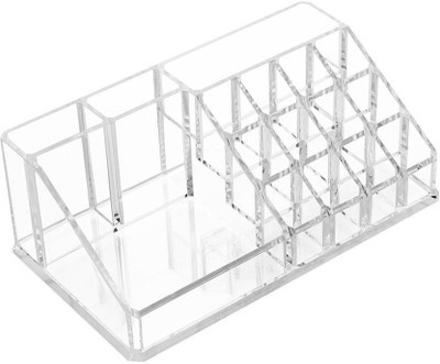 

Shades Acrylic Cosmetic Organizer 16 Section Makeup Jewellery Precious Metal Storage Case Women/Girl Vanity Box(Transparent)