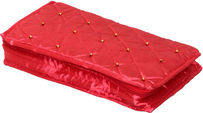 

Kuber Industries " Jewellery Kit / Make Up Kit/ Wedding Collection Gift In Satin (Pink) " Multi purpose Vanity Box(Pink)