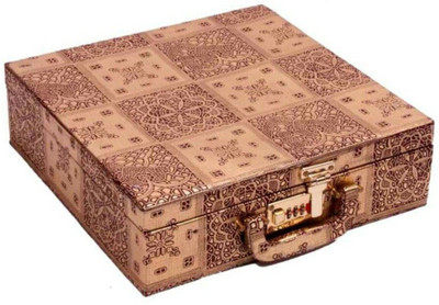Satisfaction Walnut to store bangles Vanity Box(Brown)