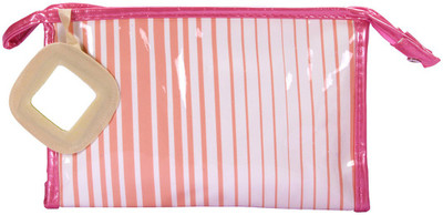 

Pretty Krafts Travel Vanity Kit Stripes - Peach Makeup Vanity Box(Peach)