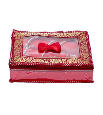 

Kuber Industries 3 Rod Brocade Bangle box (9 cm x 24 cm x 27 cm, 3 Rods, Maroon) Make Up Vanity Box(Maroon)