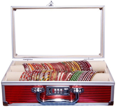 Satisfaction Royal to store bangles Vanity Box(Red)