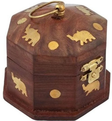 

Desi Karigar Antique Jewellery Vanity Box(Brown)
