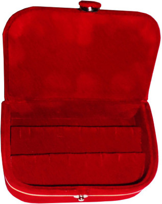 Abhinidi Set of 1 velvet case Earring Jewelry storage travelling folder Jewellery Vanity Box(Maroon) available at flipkart for Rs.107