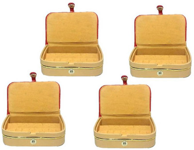 

Addyz Combo Pack Of 4 Pieces Earring Case Jewellery Vanity Box(Brown)