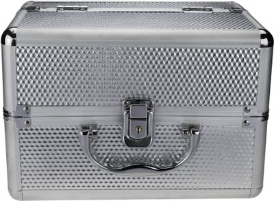 

ANNI CREATIONS Qube Makeup & Jewellery Vanity Box(Silver)