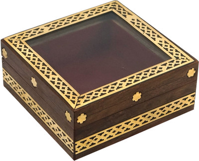 

R S Jewels Wooden Handicraft New Fashion Style Jewellery Vanity Box(Multicolor)