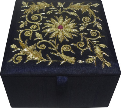 

Avinash Handicrafts Box 12.5x12.5 cm Blue Makeup, Jewellery, Multi Purpose Vanity Box(Blue)