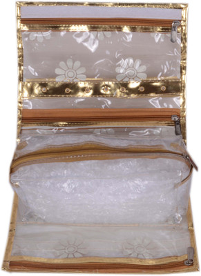 

Styler Golden Foldable Makeup Pouch Makeup Vanity Box(Golden)