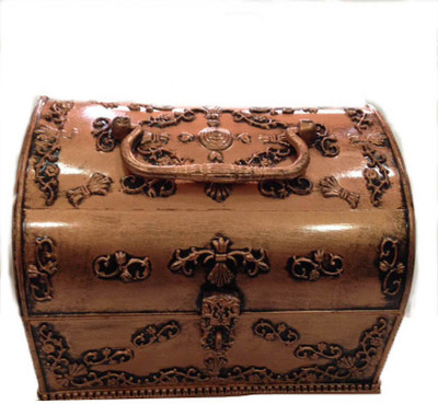 

Sogo Mini Pitara Copper stores all types of jewellery, room decor, Storage And Daily Use Vanity Box(Copper)