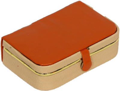 

Kuber Industries Ring Organiser With Rexine Coated (Hard Board Material) Makeup Vanity Box(Red)