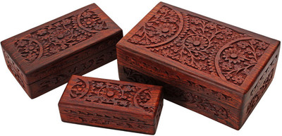 

Store Indya Storage Box Jewellery Vanity Box(Brown)