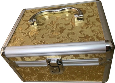 

Platinum Flower Makeup, Jewellery Vanity Box(Golden)