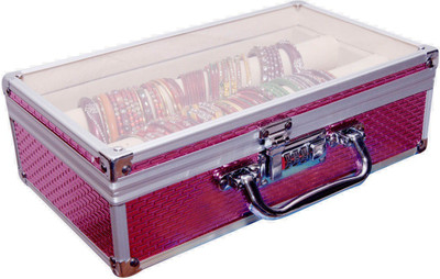 

Pride Star Rolly to store Bangles Vanity Box(Pink)