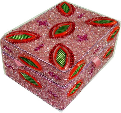 

MH Beaded Storage Vanity Box(Pink)