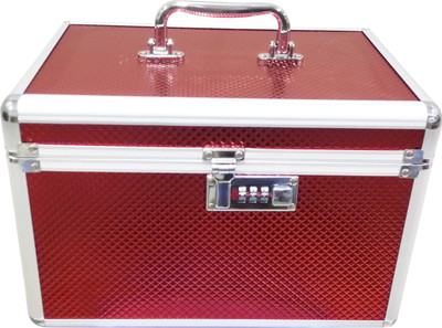 Satisfaction Almond to store cosmetic items Vanity Box(Red)