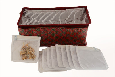 

K&P Designer 10 Kit Makeup, Jewellery Vanity Box(Multicolour)