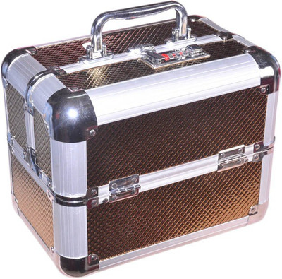 

Bonanza Heavy Metal Cosmetic, Jewelry Vanity Box(Brown)