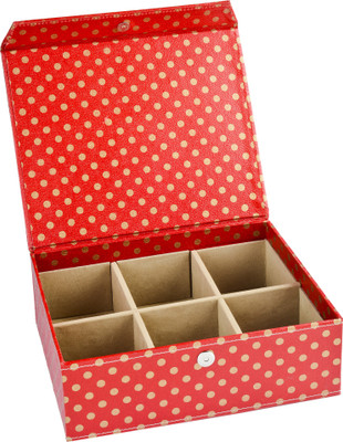

Eco-Leatherette 6 Partition Bangles Vanity Box(Multicolor)