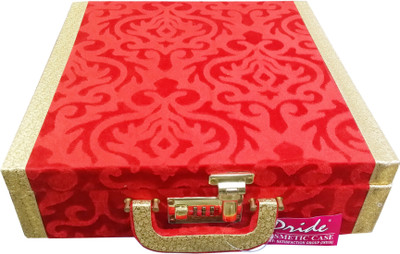 Satisfaction Walnut to store bangles Vanity Box(Red)