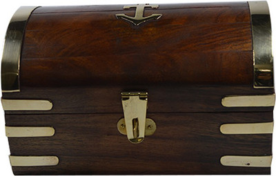 

Craftuno Handcrafted Wooden Jewellery Box Multipurpose Decorative Vanity Box(Multicolor)